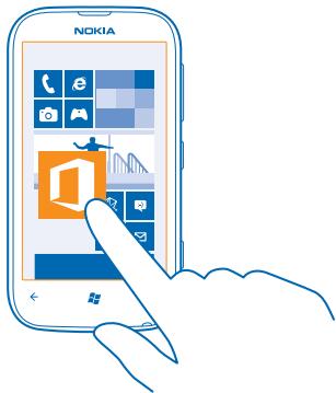 NOKIA LUMIA 510 - Tap and hold to drag an item - 1