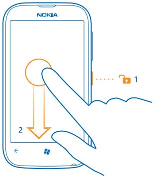 NOKIA LUMIA 510 - Switch the phone off - 1