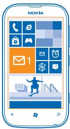 NOKIA LUMIA 510 - Open mail from the start screen - 1
