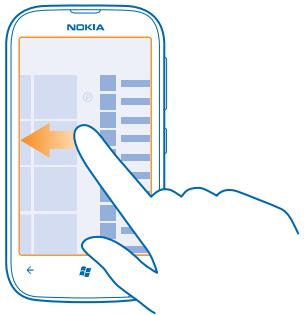 NOKIA LUMIA 510 - Switch between views - 1