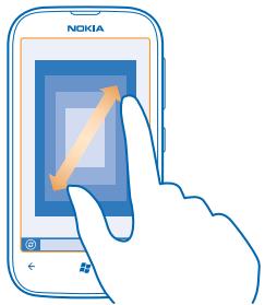 NOKIA LUMIA 510 - Zoom in or out - 1
