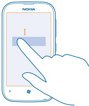 NOKIA LUMIA 510 - Move the cursor - 1