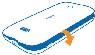 NOKIA LUMIA 510 - Insert the SIM card - 5