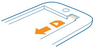 NOKIA LUMIA 510 - Remove the SIM card - 1