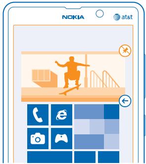 NOKIA LUMIA 820 - Resize or unpin a tile - 1