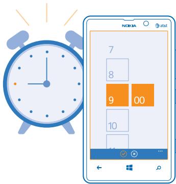 NOKIA LUMIA 820 - Set an alarm - 1