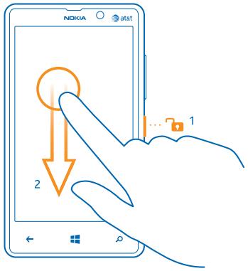 NOKIA LUMIA 820 - Switch the phone off - 1