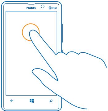 NOKIA LUMIA 820 - Use the touch screen - 3