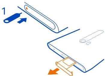 NOKIA LUMIA 900 - Insert the SIM card - 2