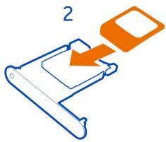 NOKIA LUMIA 900 - Insert the SIM card - 3