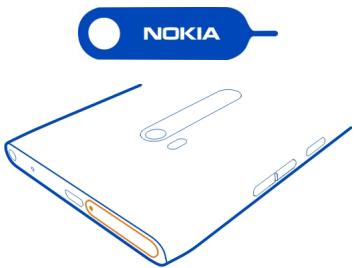 NOKIA LUMIA 900 - Insert the SIM card - 1