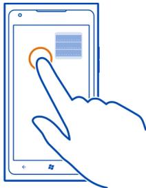 NOKIA LUMIA 900 - Tap and hold to open a menu with further options - 1