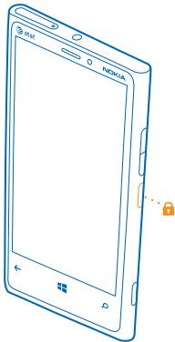 NOKIA LUMIA 920 - Lock the keys and screen - 1