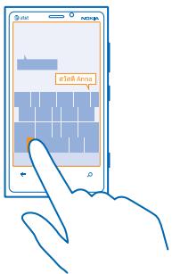 NOKIA LUMIA 920 - Switch between the languages when writing - 1