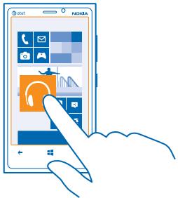 NOKIA LUMIA 920 - Tap and hold to drag an item - 1
