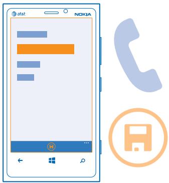 NOKIA LUMIA 920 - Save a number from a received call - 1
