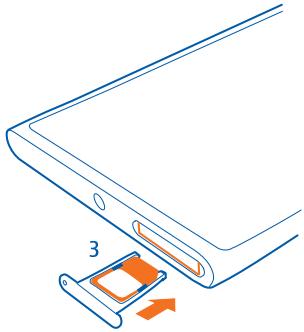 NOKIA LUMIA 920 - Insert the SIM card - 4