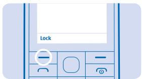 NOKIA 220 - Lock or unlock the keys - 2