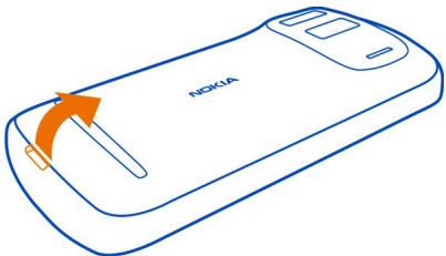 NOKIA 808 - Insert a memory card - 2