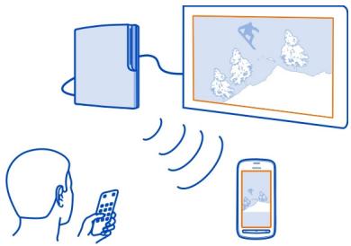 NOKIA 808 - Use your DLNA device to stream content saved on your phone - 1