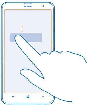 NOKIA LUMIA 1320 - Move the cursor - 1