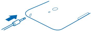 NOKIA LUMIA 1320 - Connect the headset - 1