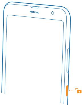 NOKIA LUMIA 1320 - Lock the keys and screen - 1