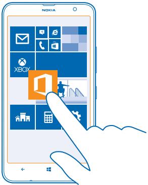NOKIA LUMIA 1320 - Move a tile - 1