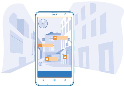 NOKIA LUMIA 1320 - Use LiveSight to see what's around you through your camera viewfinder - 1