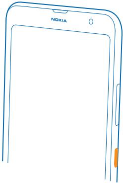 NOKIA LUMIA 1320 - Switch the phone on - 1