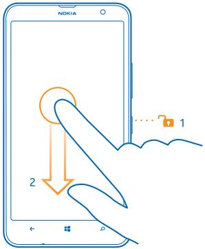 NOKIA LUMIA 1320 - Switch the phone off - 1