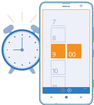 NOKIA LUMIA 1320 - Set an alarm - 1