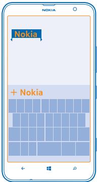 NOKIA LUMIA 1320 - Add a new word to the dictionary - 1