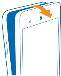 NOKIA LUMIA 1320 - Insert the memory card - 4
