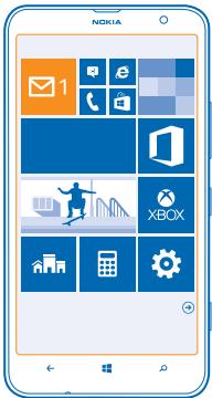 NOKIA LUMIA 1320 - Open mail from the start screen - 1