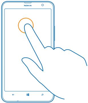 NOKIA LUMIA 1320 - Use the touch screen - 3