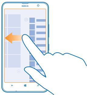 NOKIA LUMIA 1320 - Switch between views - 1