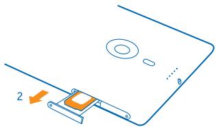 NOKIA LUMIA 1520 - Remove the SIM card - 2