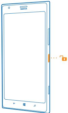 NOKIA LUMIA 1520 - Lock the keys and screen - 1