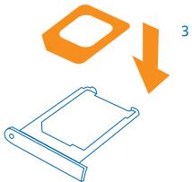 NOKIA LUMIA 1520 - Insert the SIM card - 4
