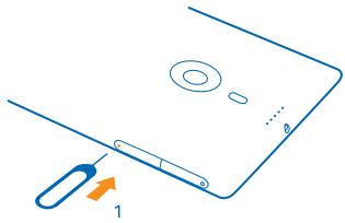 NOKIA LUMIA 1520 - Remove the SIM card - 1
