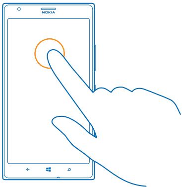 NOKIA LUMIA 1520 - Use the touch screen - 1