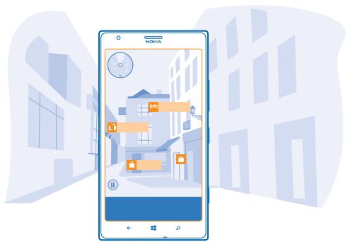 NOKIA LUMIA 1520 - Use LiveSight to see what's around you through your camera viewfinder - 1