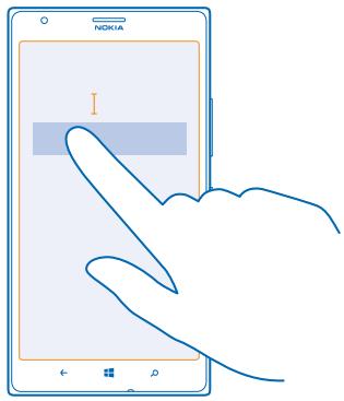 NOKIA LUMIA 1520 - Move the cursor - 1