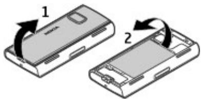 NOKIA X6 16 GB - Insert the SIM card - 1