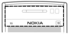 NOKIA X6 16 GB - Touch screen during calls - 1