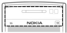 NOKIA X6 16 GB - Keys and parts - 3