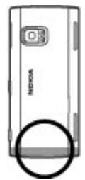 NOKIA X6 16 GB - Antenna locations - 1