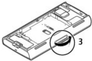 NOKIA X6 16 GB - Insert the SIM card - 2