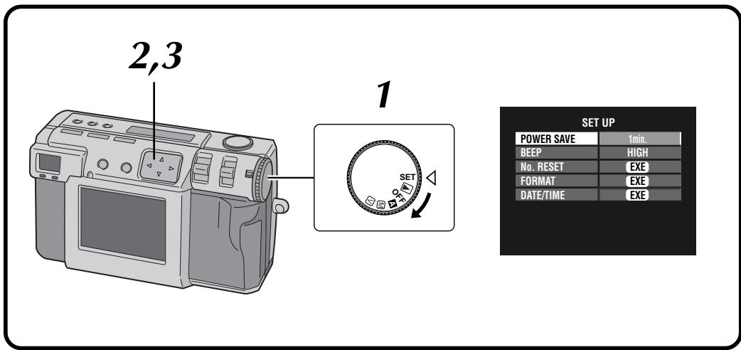 JVC GC-X3 - Changing Settings in the SET UP Menu - 1